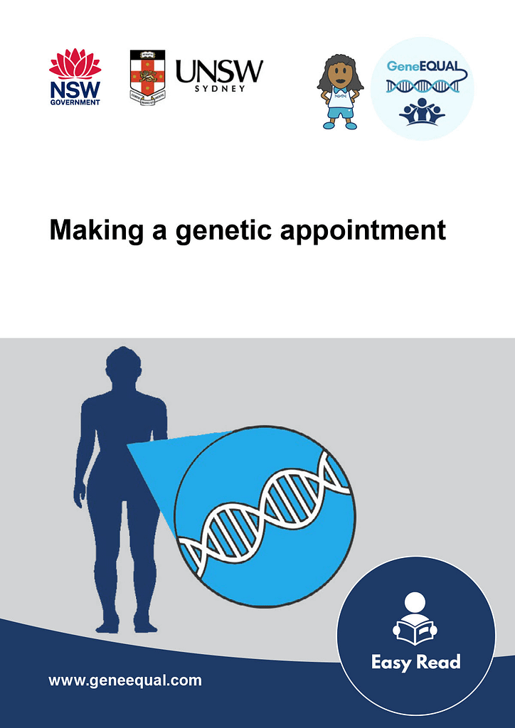 Cover of booklet 3, called Making a Genetic Appointment